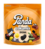 A 275g bag of Panda Licorice Mix Original by Panda, with an orange background and assorted licorice images—ideal for anyone who loves authentic Finnish licorice.