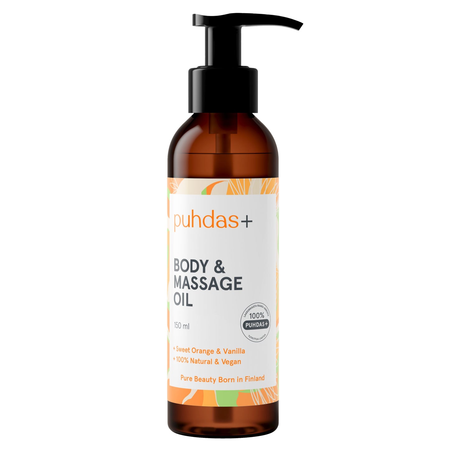 Puhdas+ Body & Massage Oil Orange & Vanilla – Puhdas+ – Arctic Pure