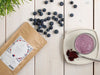 Arctic Pure blueberry powder and blueberries on the table