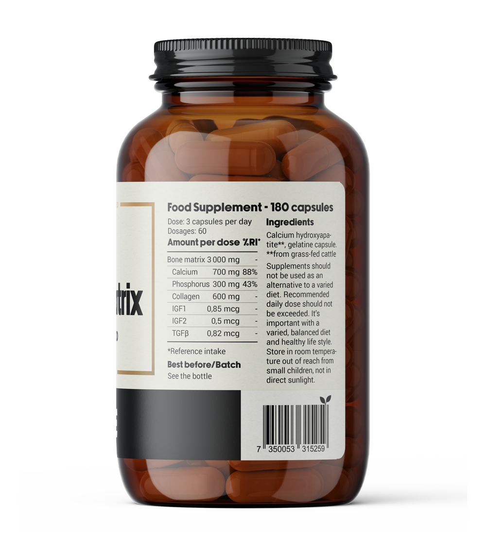 DENSE Bone Matrix – label and ingredients 2