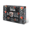 The Roberts Berrie Blackcurrant & Strawberry juice box shows blackcurrant and strawberry images on the front, states “6x,” and highlights that it’s a vitamin C rich whole berry juice.