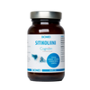 A brown glass bottle labeled Biomed Citicoline Cognizin®, containing 60 capsules for brain health. The label displays blue and white text, a water splash graphic, and additional product information in Finnish.