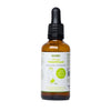 Bottle of Biomed product with dropper on a white background