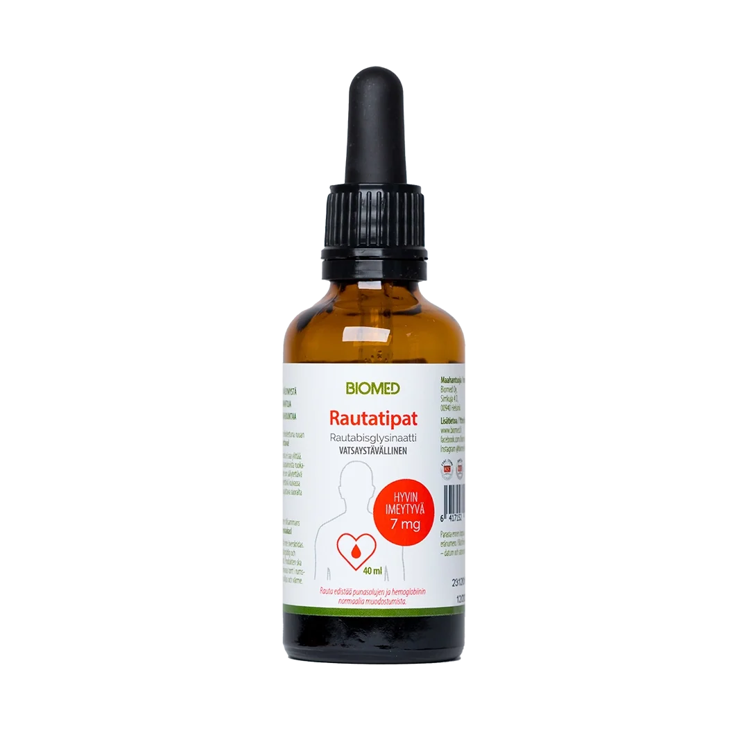 Bottle of Biomed Rautatipat on a white background