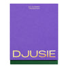 Purple DJUSIE full bloom box with gold foil lettering and a green base, shown on a white background.