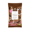 A brown and white Foodin bag labeled "Organic Gingerbread Chocolate Cashew" shows chocolate-covered cashews. This vegan Christmas snack features organic gingerbread-flavored chocolate cashews and weighs 60g.
