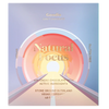 Goodio Natural Focus Vegan Craft Chocolate box, featuring a pastel gradient cover with a central circular graphic in orange, pink, and yellow, and gold text.