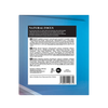 The back of a blue pouch of Natural Focus Gluten-Free Protein Powder, showing the product ingredients, nutritional facts, and barcode on a white background.