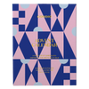 Goodic Advent Calendar box featuring a geometric pattern of pink and navy blue triangles with gold foil lettering.