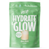 A green stand-up pouch of HEEN! Hydrate & Glow electrolyte drink mix in Green Apple & Kiwi flavor, shown on a plain white background.
