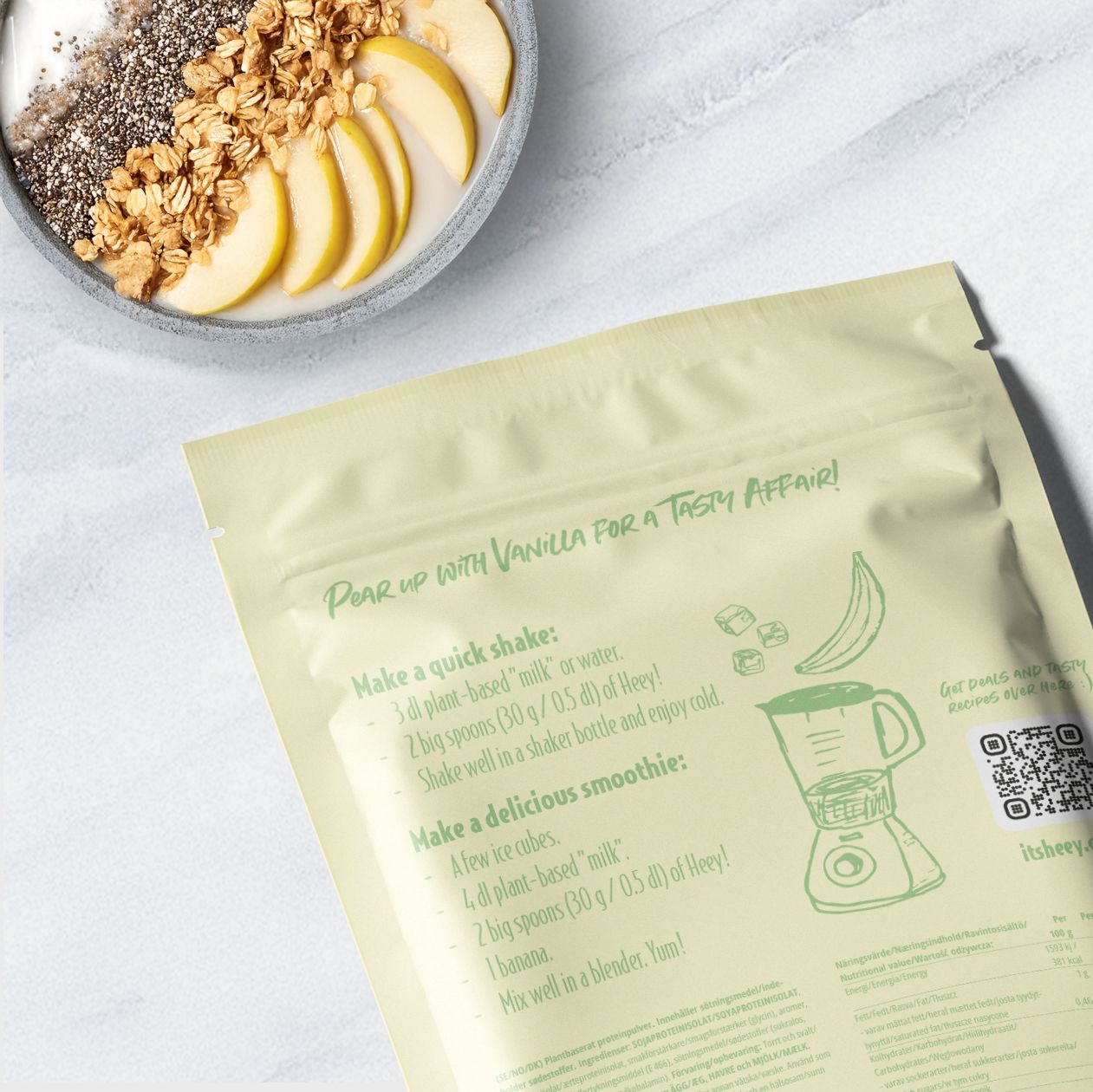 Heey! Plant Protein Vanilla-Pear – product image 3