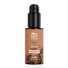 A brown and black bottle labeled KÄÄPÄ Mushrooms Organic Chaga Elixir, featuring a black pump and chaga mushroom image, emphasizes its alcohol-free, organic chaga formula by KÄÄPÄ Mushrooms.