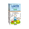 Lacto Seven Kids by Vitabalans features playful cartoon children on the box with Finnish and Swedish text. Each pack contains 50 tablets to support immunity, combining lactic acid bacteria strains for a healthy infant microbiota.