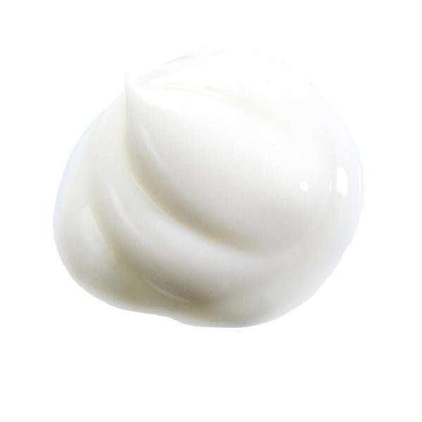 Laponie of Scandinavia Face Cream—a thick, glossy white gel-cream by Laponie of Scandinavia—swirled on a plain background, ideal for sensitive skin.