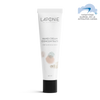 A white tube of Laponie of Scandinavia Hand Cream Concentrate, 40 ml, for dry and rough skin stands upright. A blue and white Finnish allergy certification logo appears in the top right corner.