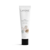 A white tube of Laponie of Scandinavia Rich Face Cream with a black cap, minimalist branding, and pastel abstract accents on the front. This fragrance-free moisturizer for dry skin is labeled Nourishing Moisturiser and comes in a 40 ml size.
