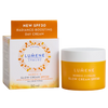 A yellow and white jar of Lumene Nordic-C Glow Cream SPF30 sits by its box, featuring SPF30 protection, radiance-boosting vitamin C, and an Arctic cloudberry formula for all skin types.