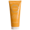 An orange tube of Lumene Nordic-C Strength & Shine 2-in-1 Hair Mask, labeled rinse-off or leave-in, features Arctic cloudberry, vitamin C, plant-based protein and vegan packaging with 96% natural origin.
