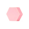 The Luonkos Glow Devotion Hand & Body Soap, a solid pink hexagonal vegan bar, is displayed against a plain white background.