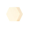 Luonkos Hydrate Essence Hand & Body Soap by Luonkos is a pale, cream-colored hexagonal bar made with natural plant oils—ideal as a fragrance-free body soap for sensitive skin, shown against a plain white background.