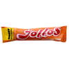 An orange-wrapped Nosht Jollos Energy Chews bar displays bold white and pink text, with “Appelsiini Tyrni” and “Vahtikarkki”—ideal for endurance sports or as a flavorful energy boost.