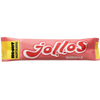 Nosht Jollos Energy Chews Strawberry come in pink and yellow packaging with bold branding—these chews provide quick-absorbing carbs, making them perfect for staying energized during endurance sports.