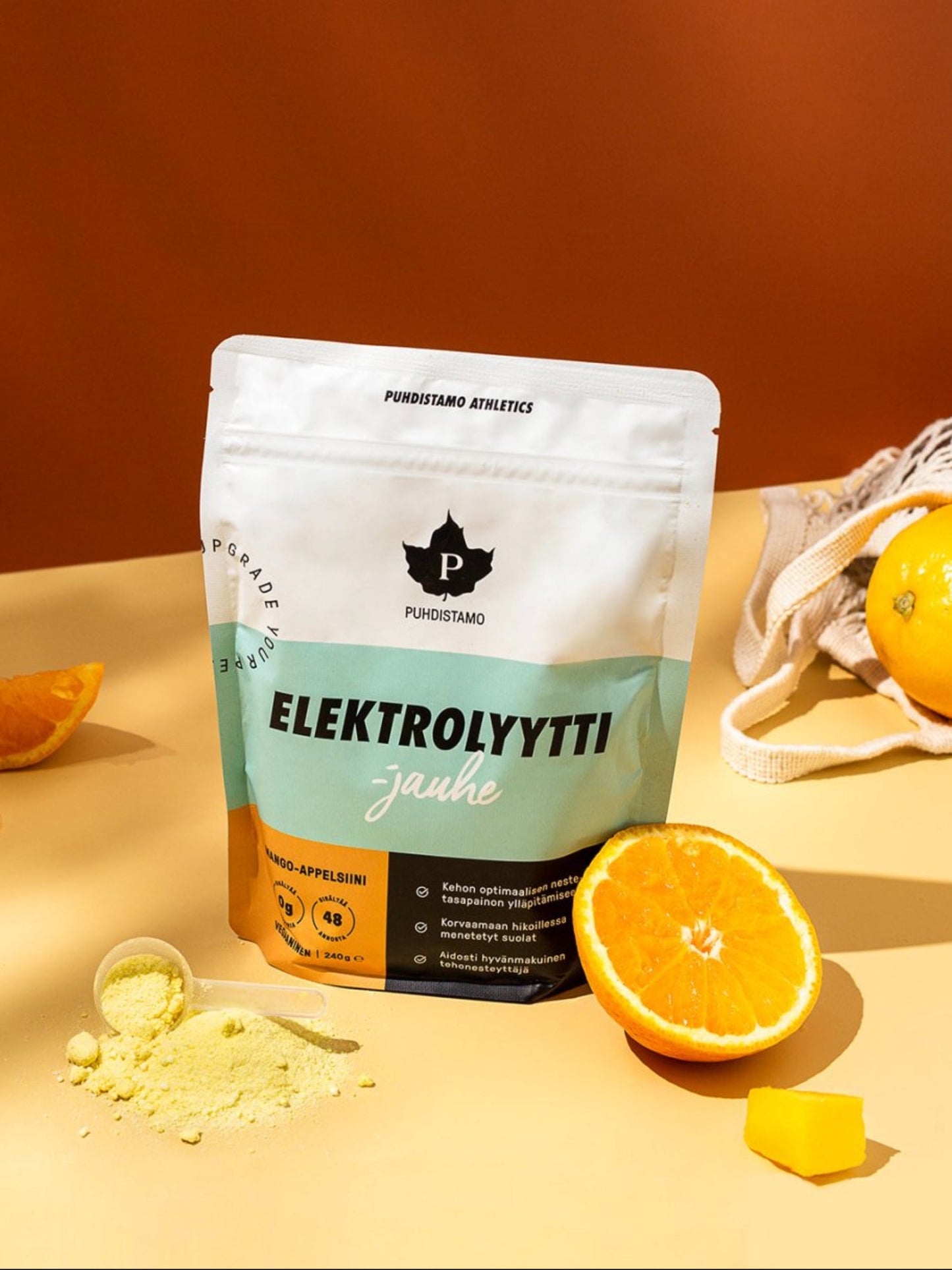 Puhdistamo Electrolyte Powder Mango & Orange – product image 6