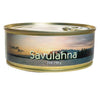 A round tin labeled Pielisen Kala Smoked Bream (210/150g), featuring a lake sunset image. This canned fish from Pielisen Kala is smoked bream, alder-smoked and sealed with a metal pull-tab lid.