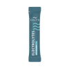 A teal single-serve packet of SALTE Electrolytes Unflavoured by SALTE stands upright on a light background, showcasing a wave design—ideal for sugar-free hydration with this unflavoured electrolyte powder.