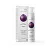 A bottle and box of Mossa V LIFT Wrinkle Resist Collagen Day Cream by Mossa, with a purple berry graphic and white packaging displaying product details on the front.