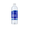 A clear plastic bottle of Puhdas+ Spring Water with a blue and white label showing the Puhdas+ brand, Arctic Water, and text noting it contains 500 ml of pure spring water from Finnish Lapland; available in a 12 pack.