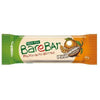 The BareBar Orange-Raw Cocoa 24-pack features vegan snack bars in orange and green packaging labeled 100% Raw Fruits - Nuts - Berries, with images of an orange, cocoa pod, and berries. Each bar is 40g.